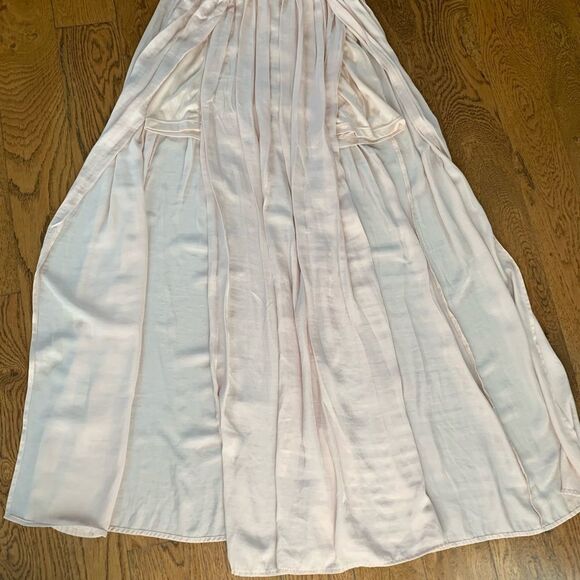 𝅺Forever 21 Y2K Blush‎ Split Pleated  Maxi Skirt Whimsigoth Festival - Picture 6 of 9